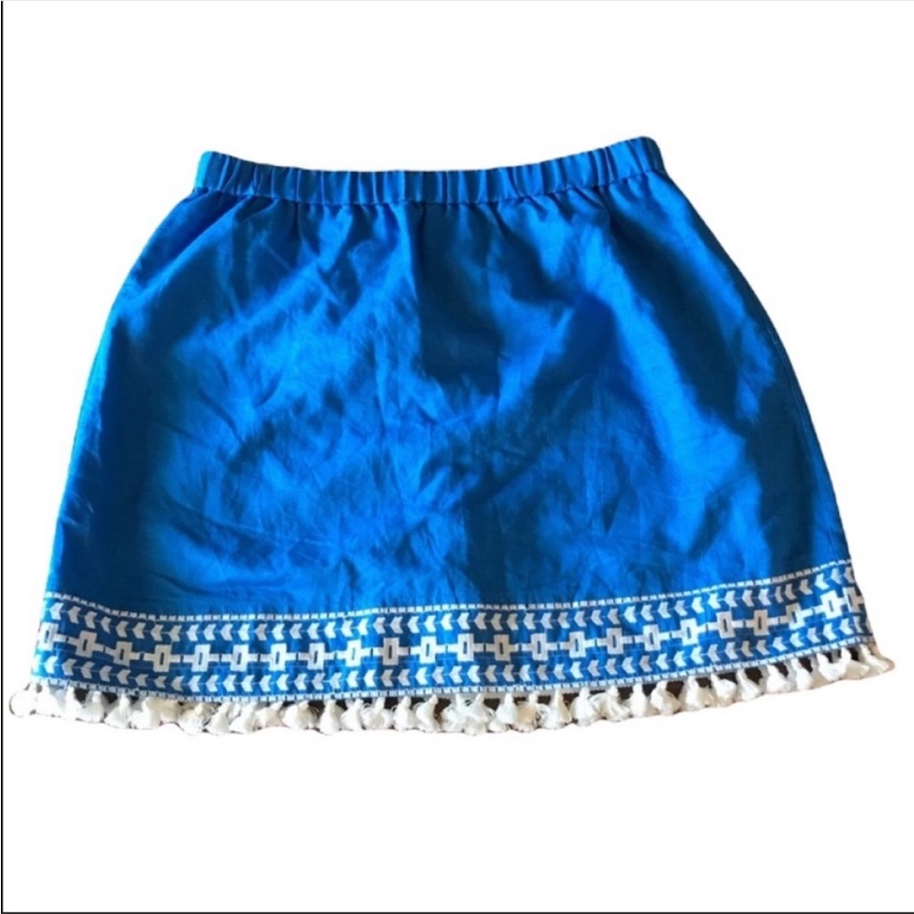 Cotton linen blend Mini skirt J. Crew